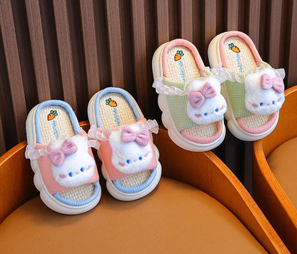 Zapatilla Infantil Lino Lazo Conejo