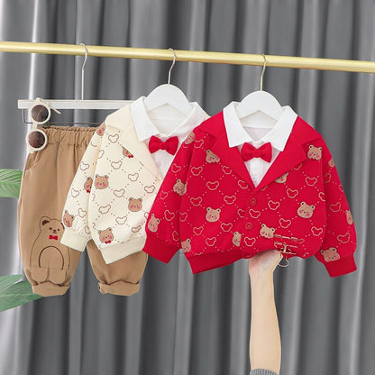 Conjunto Infantil Corbata Osito