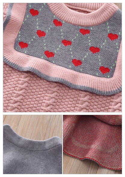 Conjunto Infantil Lana Corazones