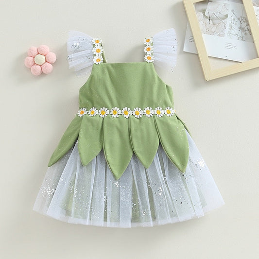 Vestido Flor Bordado Lentejuelas Tul