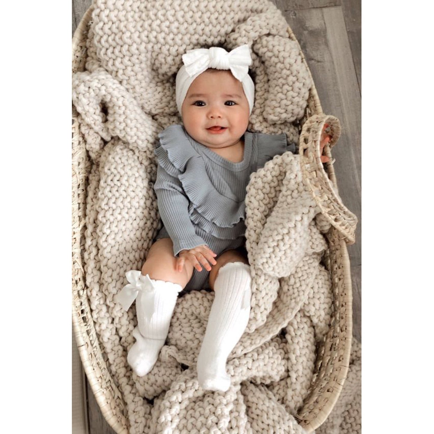 Body Infantil Cuello Volantes