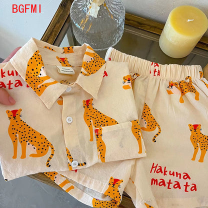 Conjunto infantil leopardo