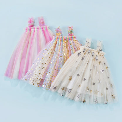 Vestido Infantil Tirante Tul