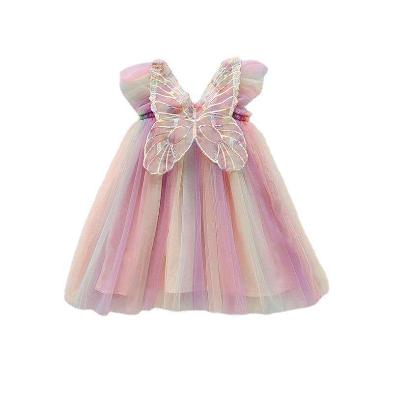 Colores del vestido de tul con alas de mariposa
