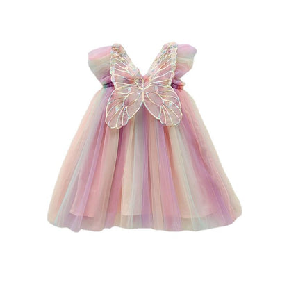 Colores del vestido de tul con alas de mariposa