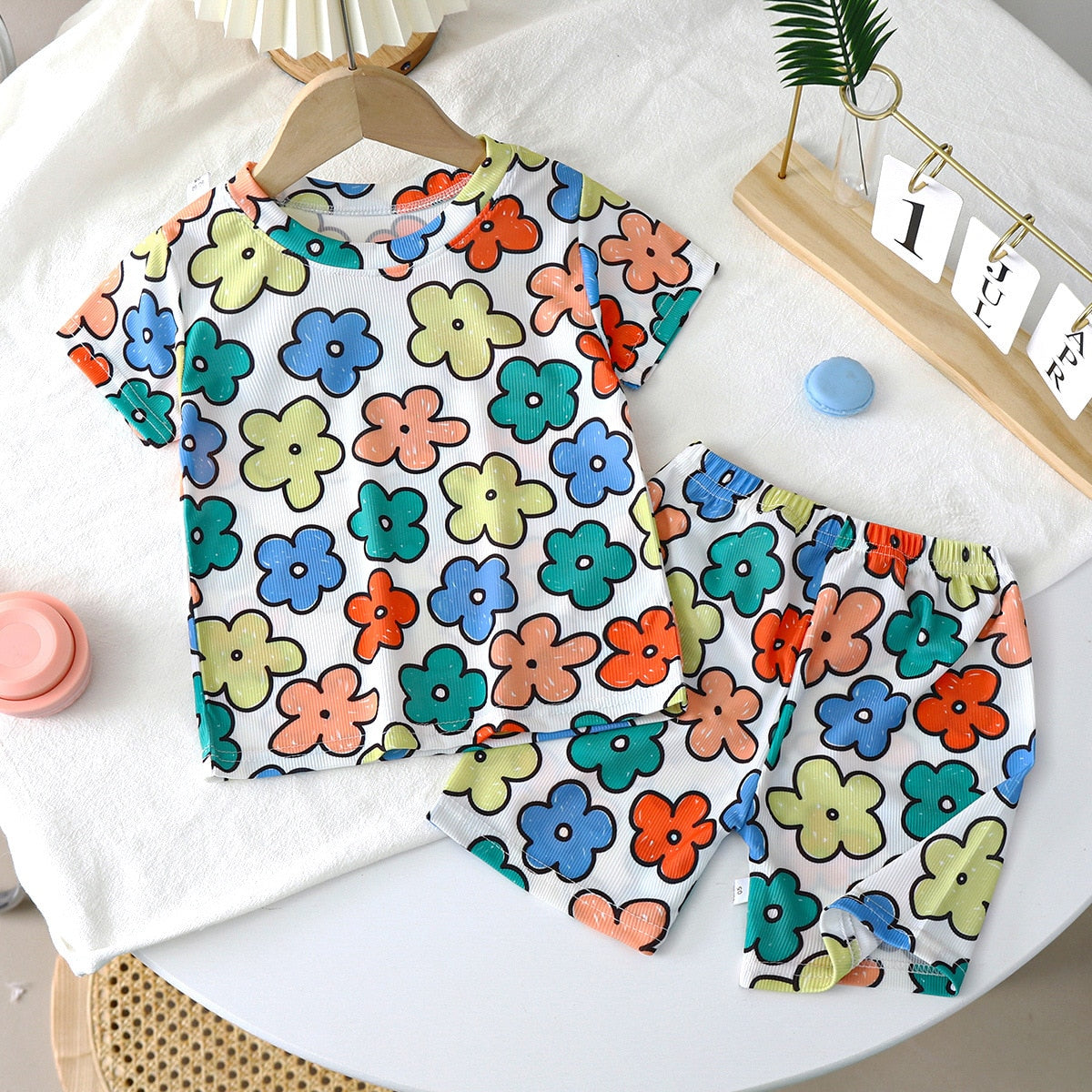 Conjunto Infantil Verano Manga Corta Estampados