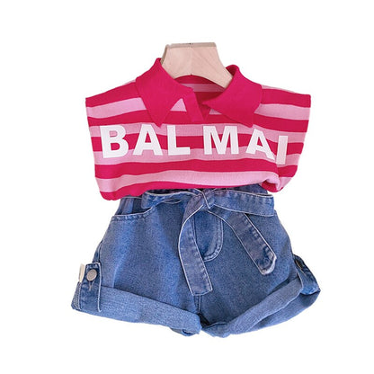 Pantalones cortos y camiseta para niños