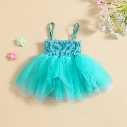 Vestido Infantil Tirante Tul