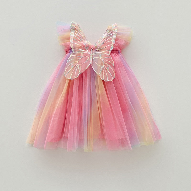 Colores del vestido de tul con alas de mariposa