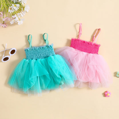 Vestido Infantil Tirante Tul