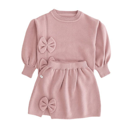 Conjunto Infantil Con Falda - Lazo