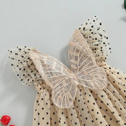 Vestido Mariposa Tul Poá