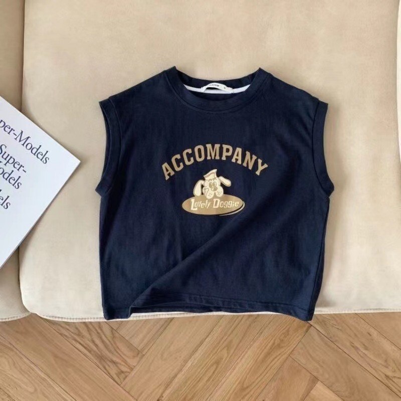 Conjunto infantil sin mangas 2 piezas