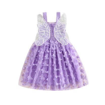 Vestido Princesa Vestido de Tul con Mariposa