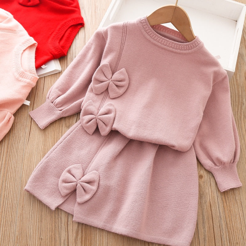 Conjunto Infantil Con Falda - Lazo
