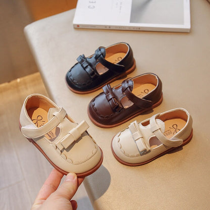 Zapatos de cuero con doble lazo