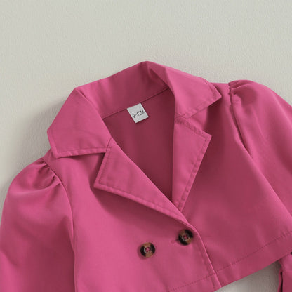Conjunto Infantil Mujer Lazo Botones