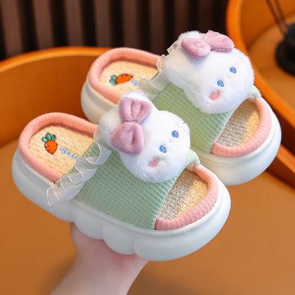 Zapatilla Infantil Lino Lazo Conejo