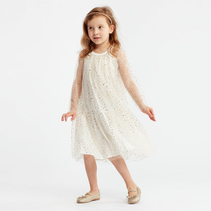 Vestido Infantil Tul Estrellas