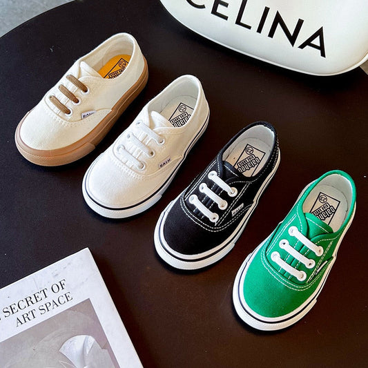 Zapatillas Infantiles Suela Blanda Cordones