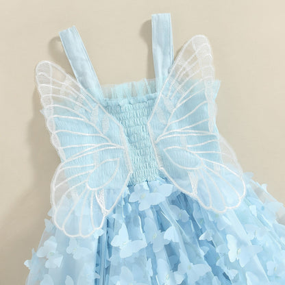 Vestido Princesa Vestido de Tul con Mariposa