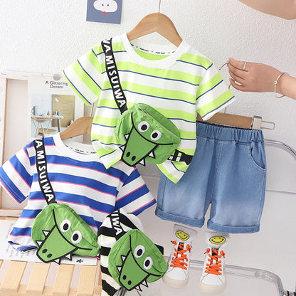 Children's Set Alligator Bag Appliqué