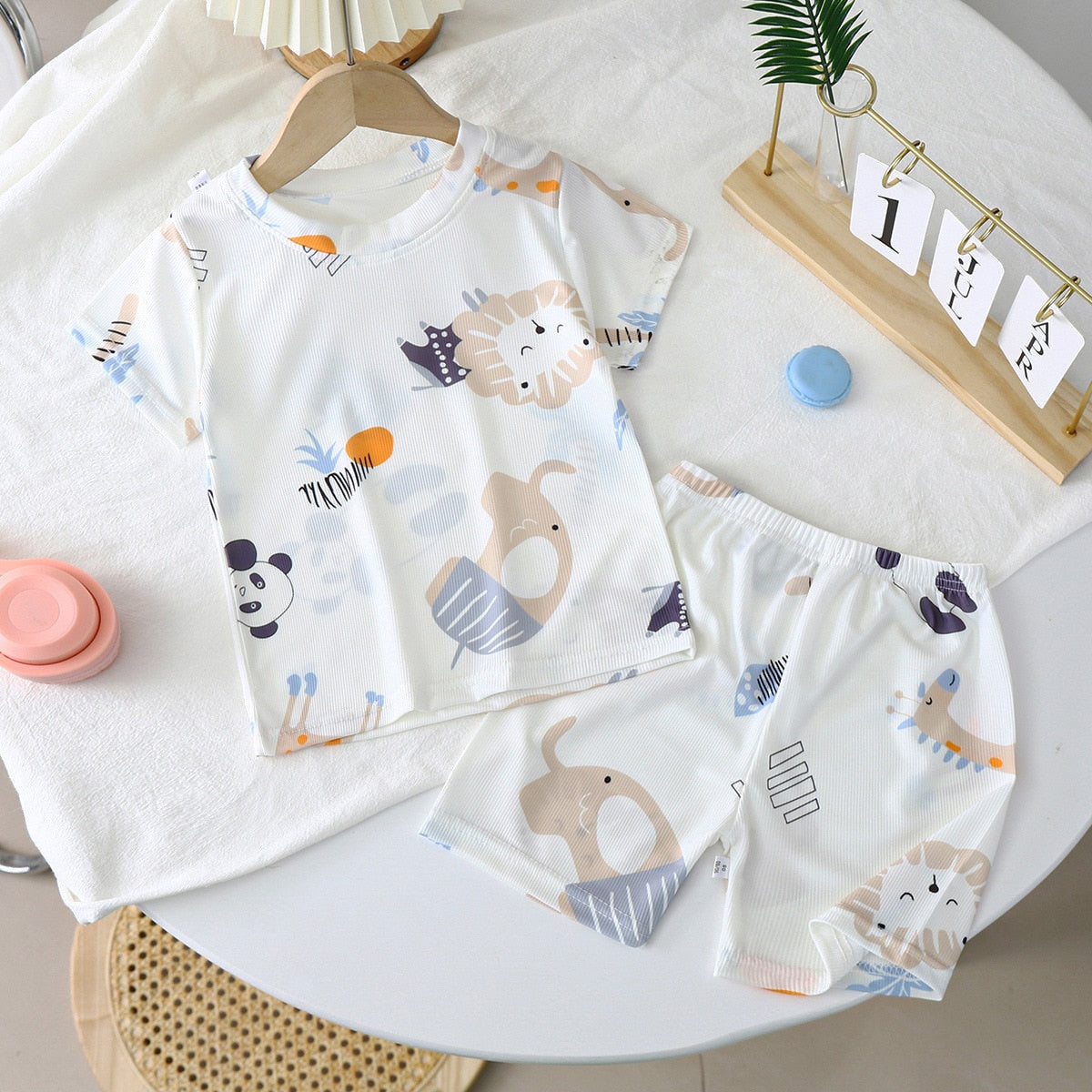 Conjunto Infantil Verano Manga Corta Estampados