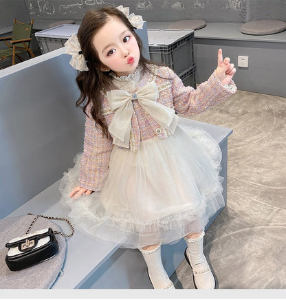 Conjunto vestido princesa + abrigo
