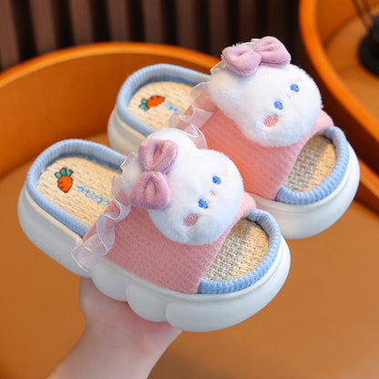 Zapatilla Infantil Lino Lazo Conejo