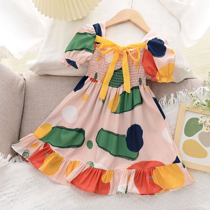 Vestido elegante con lazo