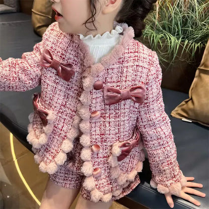 Conjunto chaqueta tweed y pantalón corto