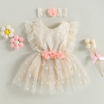 Vestido mameluco con diadema
