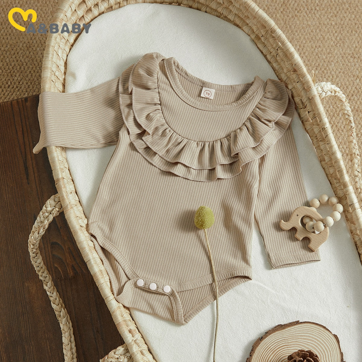 Body Infantil Cuello Volantes