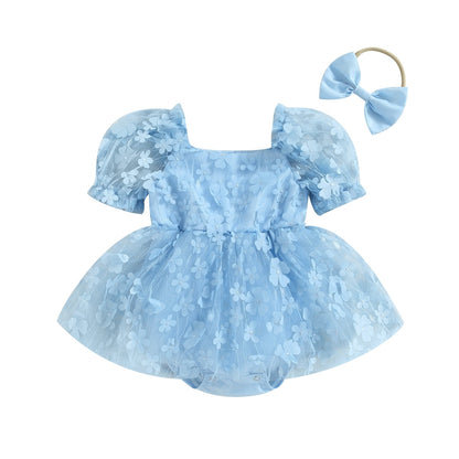 Body Vestido Florecillas + Lazo