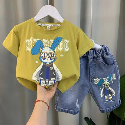 Conjunto infantil para hombre Conejo elegante