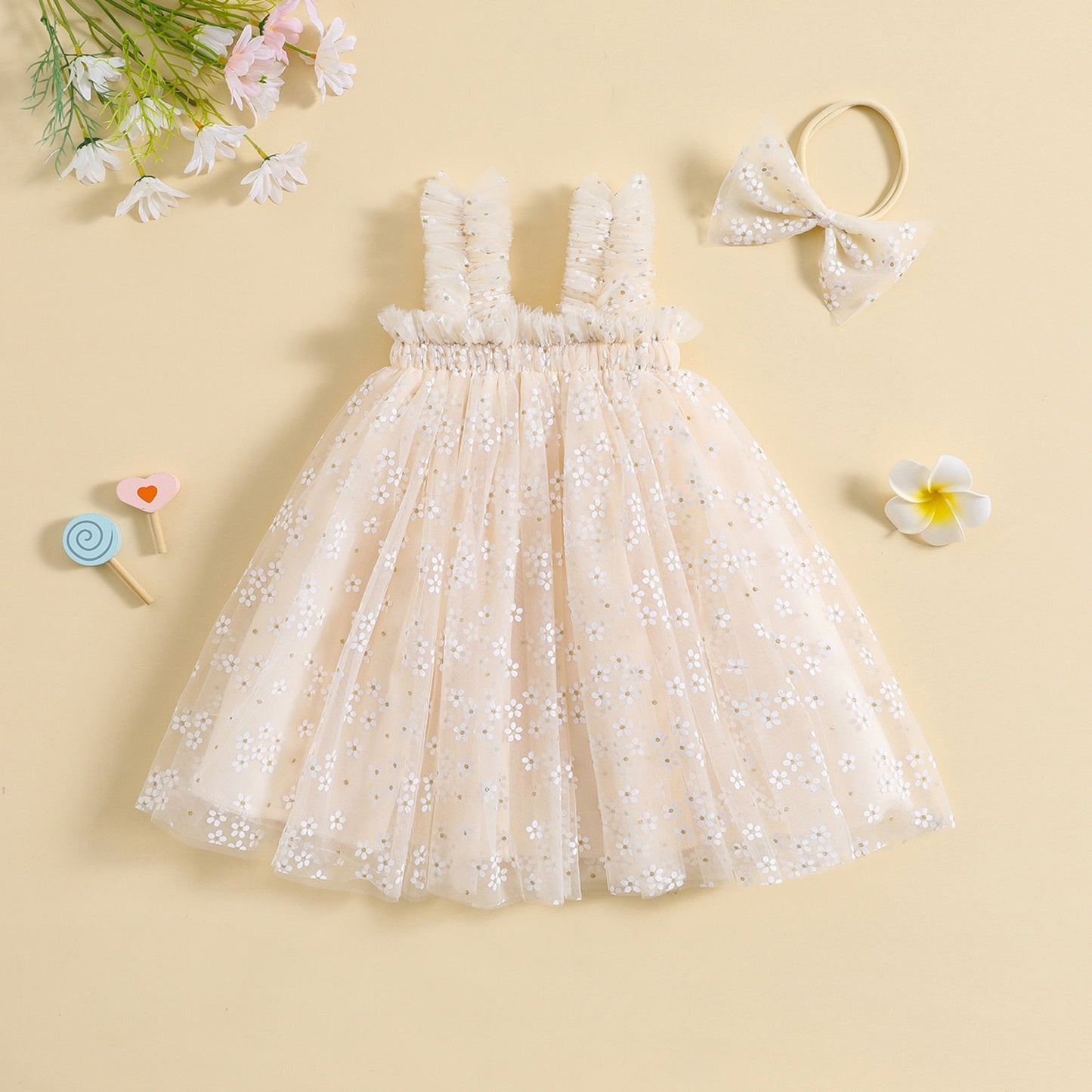 Vestido De Tul + Diadema