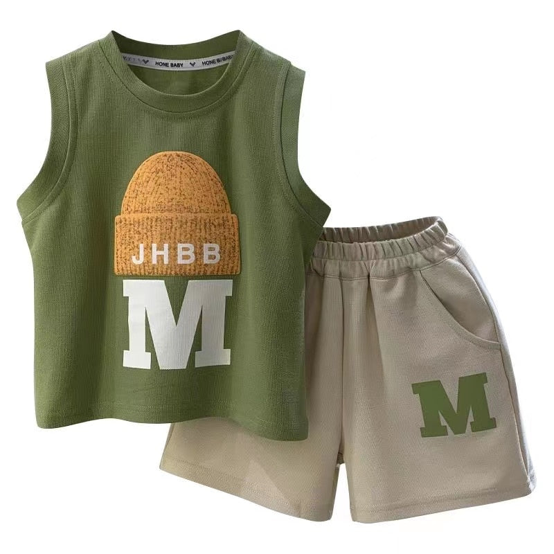 Conjunto deportivo sin mangas para niños
