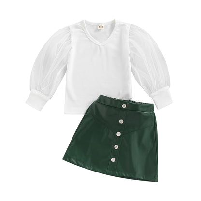 Conjunto Blusa y Falda Tul