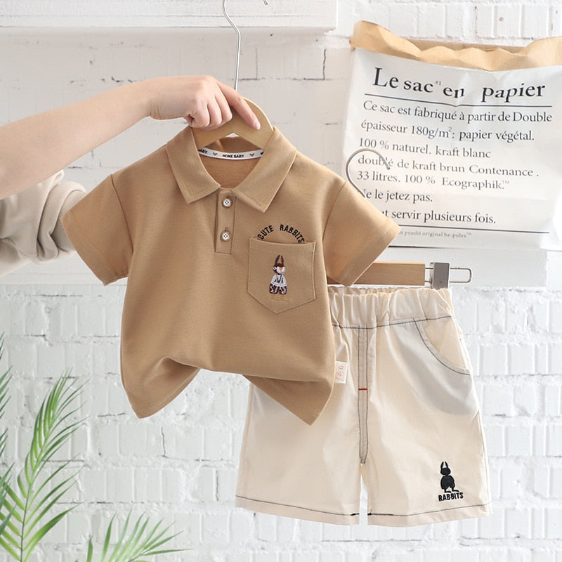 Conjunto polo manga corta y pantalón corto