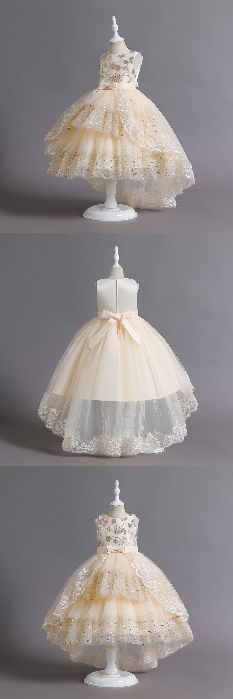 Vestido Fiesta Infantil Tul Lentejuelas