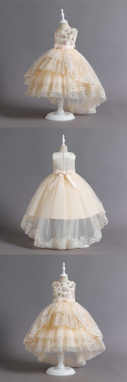 Vestido Fiesta Infantil Tul Lentejuelas