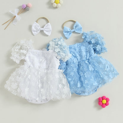 Body Vestido Florecillas + Lazo