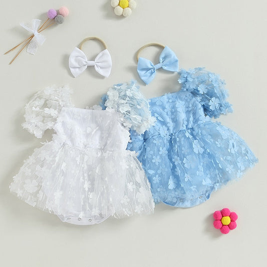 Body Vestido Florecillas + Lazo