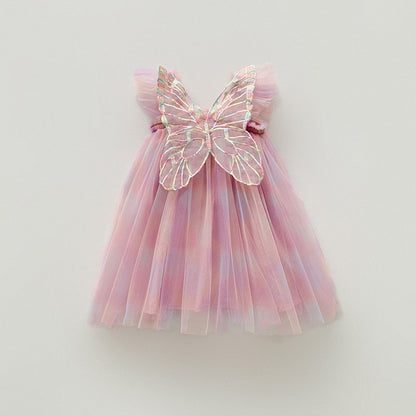 Colores del vestido de tul con alas de mariposa