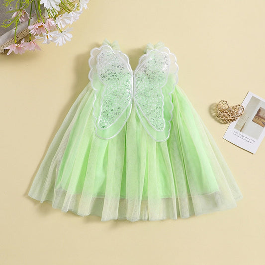 Vestido Princesa Mariposa Malla Tul