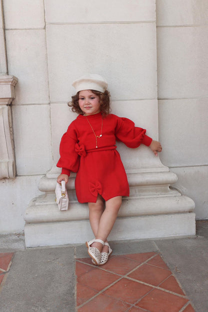 Conjunto Infantil Con Falda - Lazo