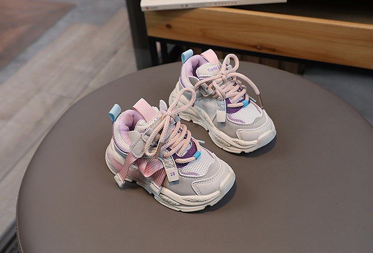 Zapatillas suaves con cordones para niños