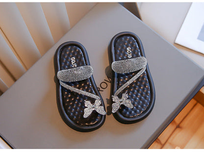 Sandalia Infantil Mariposa Strass