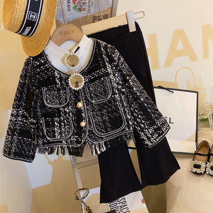 Conjunto infantil Tweed Buttons