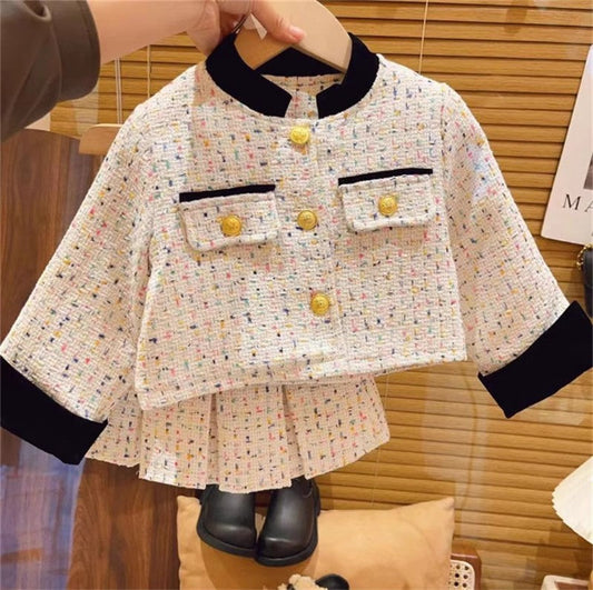 Conjunto Infantil Boutique Tweed Mujer